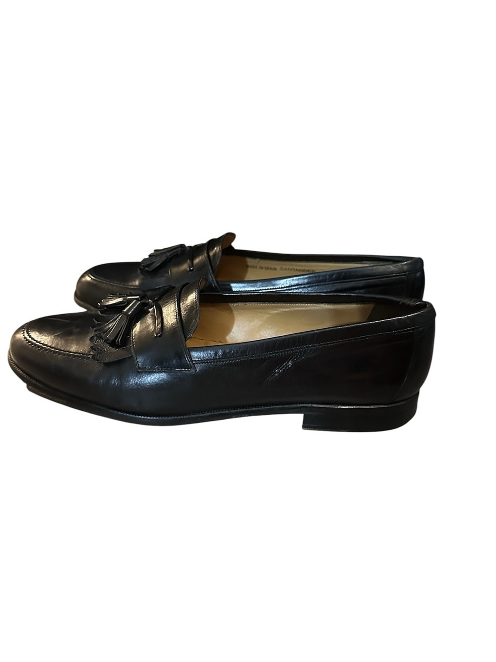 Mezlan Santander Loafers black tassel sz 9.5 - Picture 2 of 6